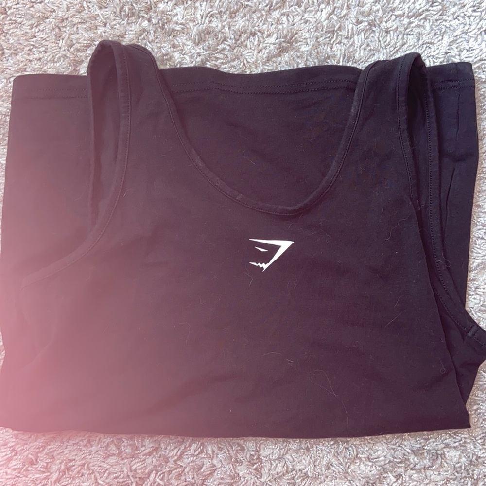 Gymshark Full Length Black Tank Top